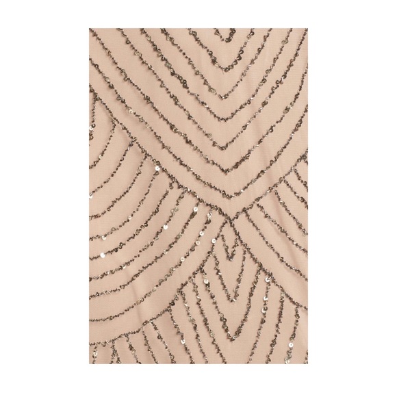 Adrianna Papell Art Deco Beaded Blouson Gown - Picture 5 of 8